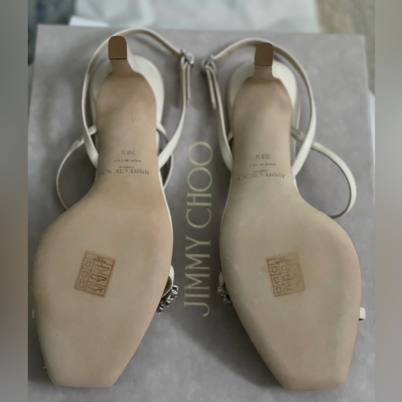 Jimmy Choo Meira Crystal-Embellished Sandal - Picture 5 of 7